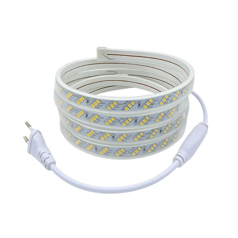 Ruban LED 220V Recoupable IP65 2835 180LED/m Triple Rangée (vendu sur mesure au mètre)
