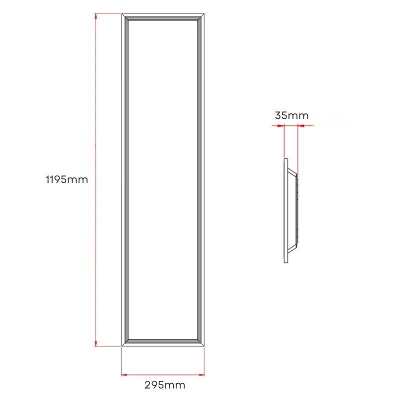 Panneau LED UGR<19 36W 120x30cm - Pack de 2