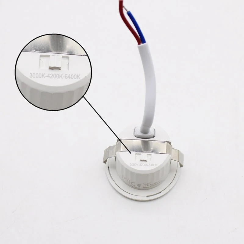 Mini Spot LED Encastrable 3W CCT Noir - 3000K/4000K/6000K