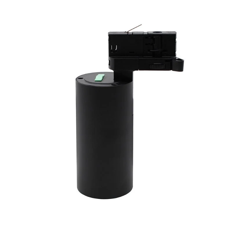 Spot LED sur Rail Triphasé CCT 20W 60° Noir - 3000K/4000K/6500K