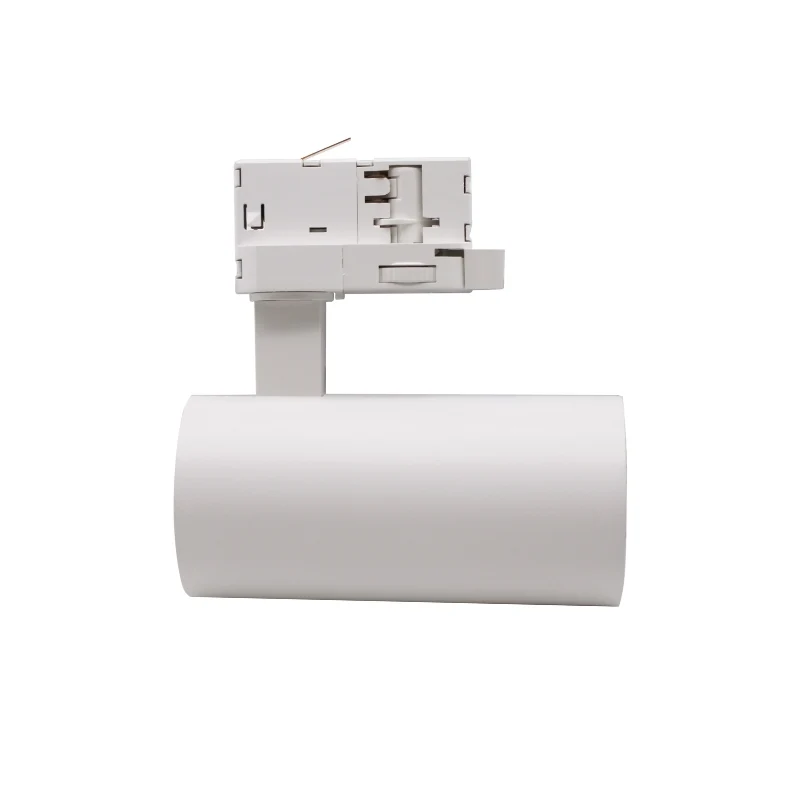 Spot LED sur Rail Triphasé CCT 20W 60° Blanc - 3000K/4000K/6500K