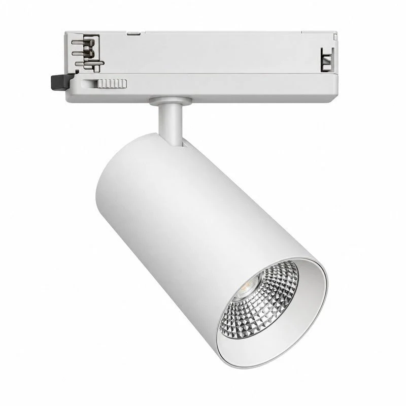 Spot LED sur Rail COB Triphasé 30W 36° Blanc - Garantie 5 ans
