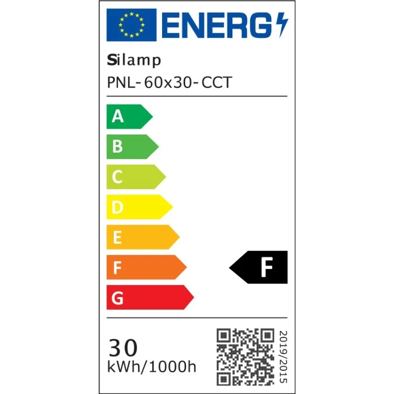 Pack de 10 - Panneau LED CCT 60x30cm BLANC 30W - 3000K/4000K/6000K