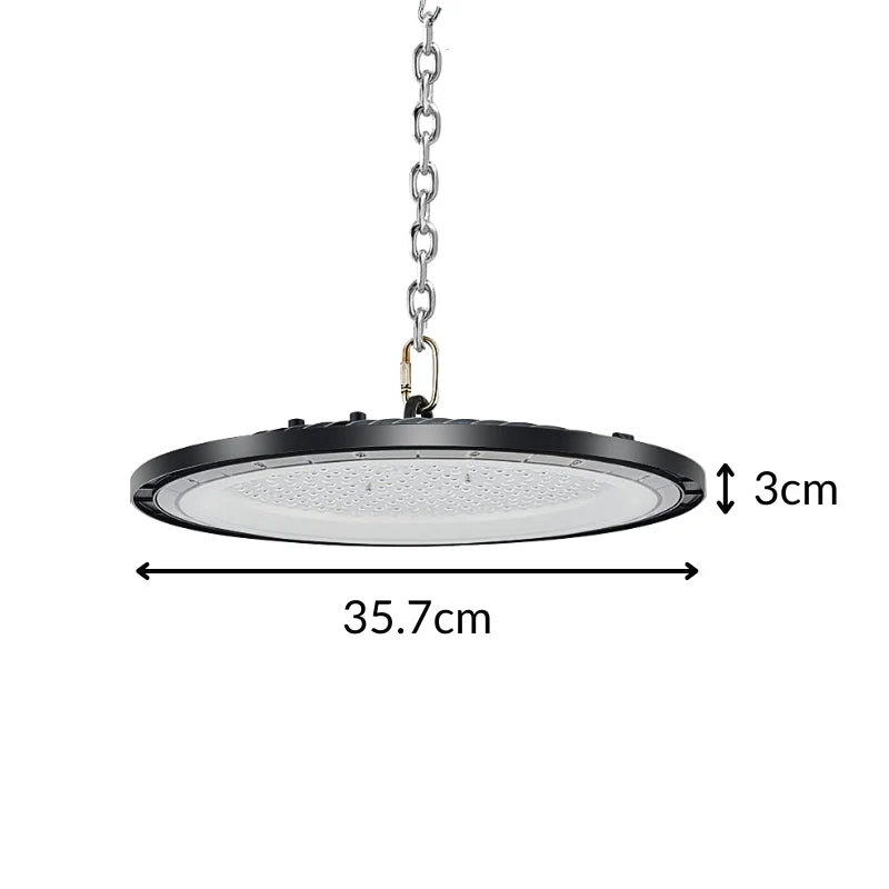 Suspension Industrielle UFO 200W 120lm/W IP65