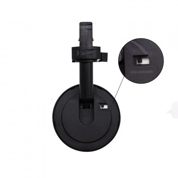 Spot LED sur Rail Triphasé CCT 30W 60° Noir - 3000K/4000K/6500K