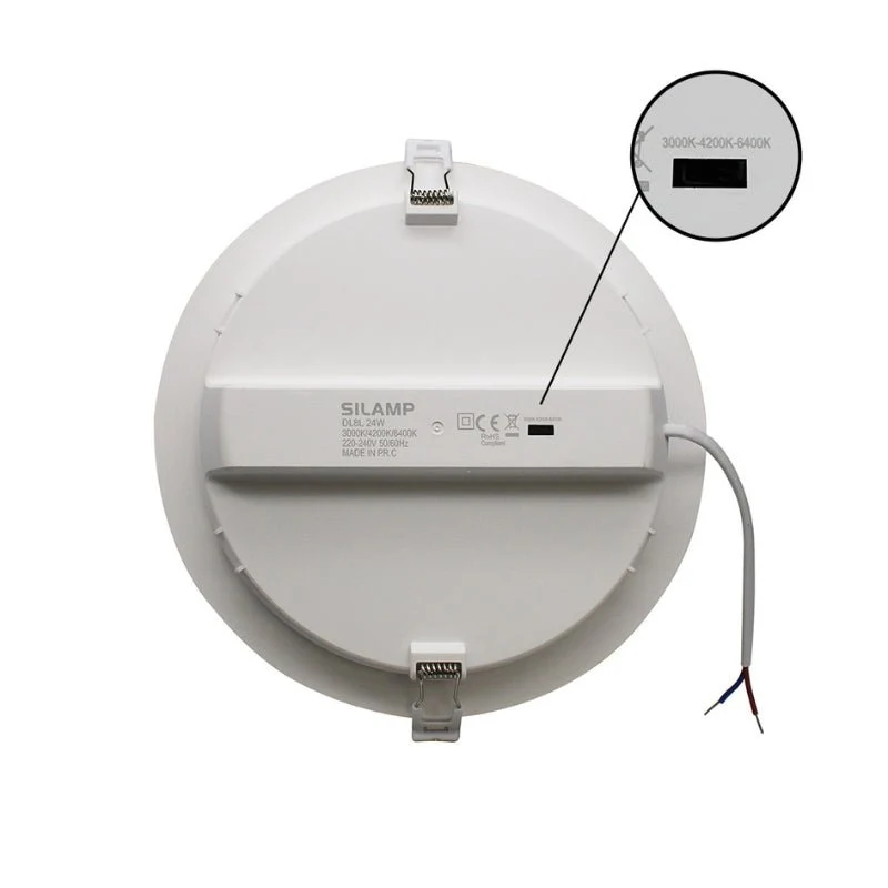Spot LED Rond 24W Ø225mm Température Variable Dimmable - 3000K/4000K/6500K