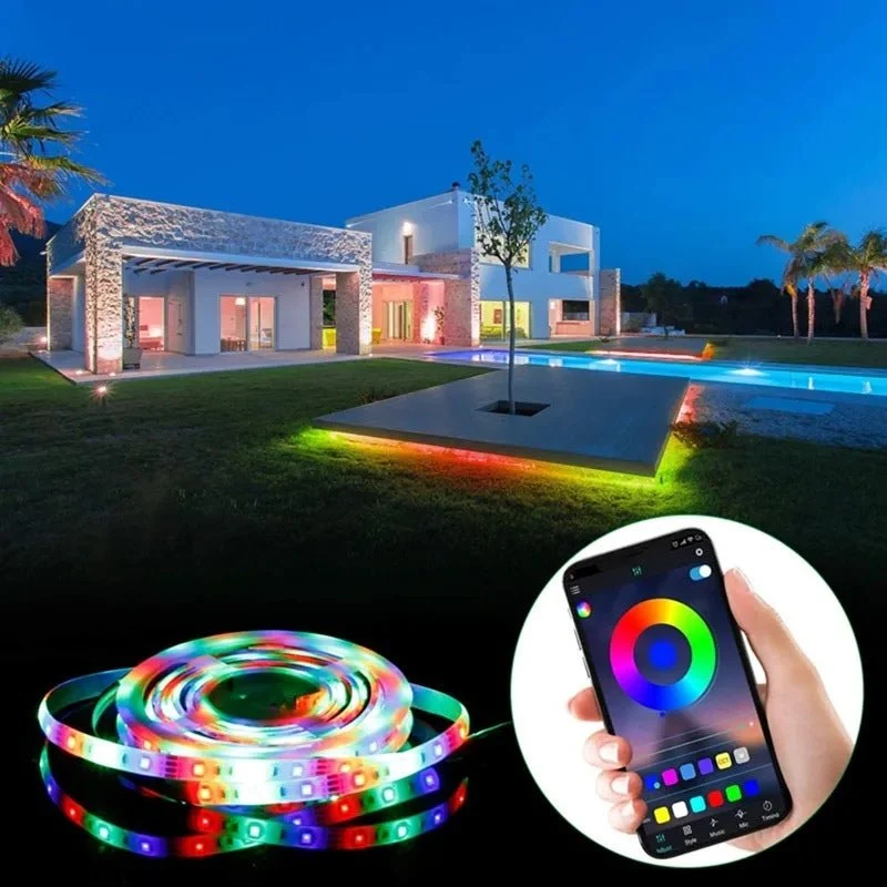 Ruban LED pour Télévision RGBW Wifi DC5V 60 LED/m 2m + Télécommande et Contrôler Wifi