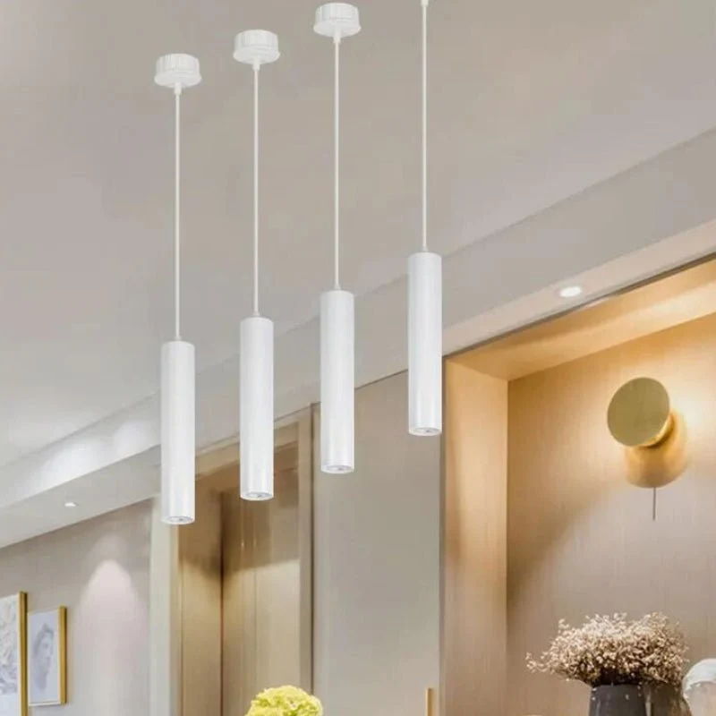 Luminaire Suspendu GU10 IP20 30cm Blanc - Pack de 3