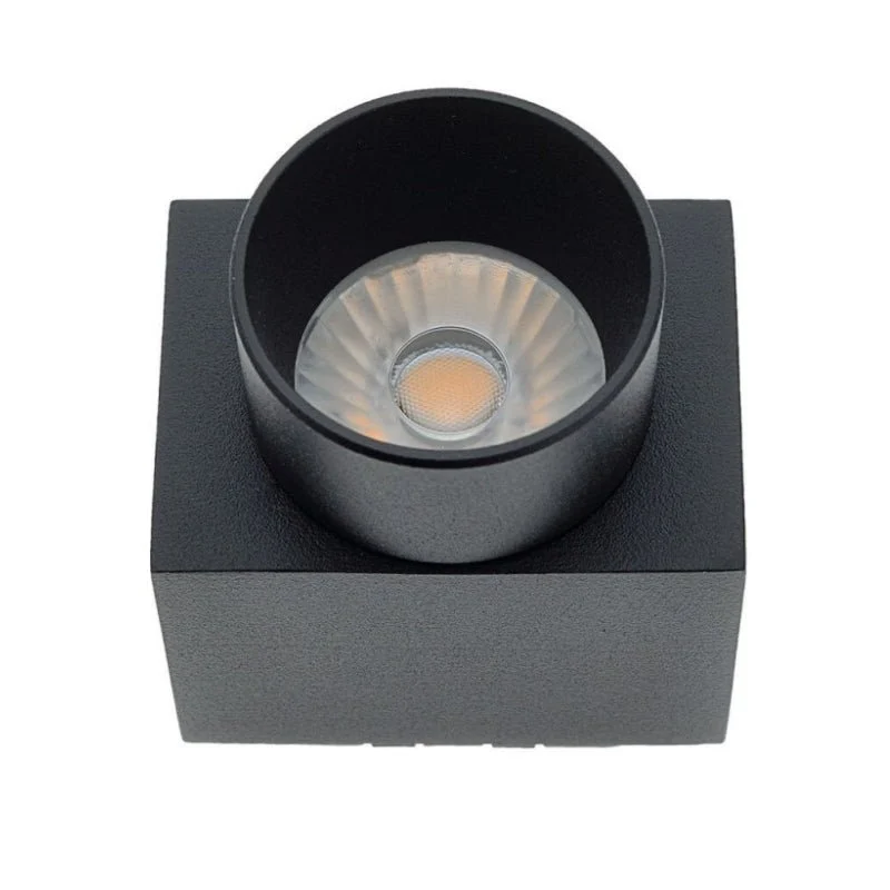 Spot LED Fixe 5W Noir pour Rail Magnétique Extra Plat MM30