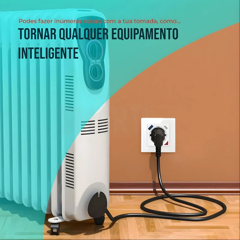 Tomada Inteligente Embutida 16A 3500W WiFi + USB-C e USB-A Smartify - Branco