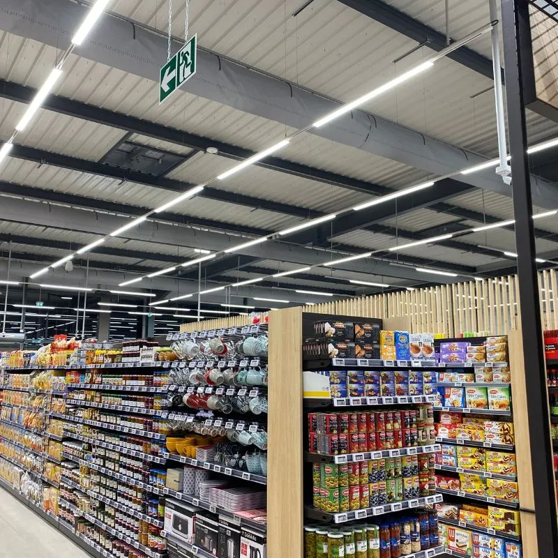 Spot Linéaire LED sur Rail Monophasé 60cm Blanc - Puissance Ajustable