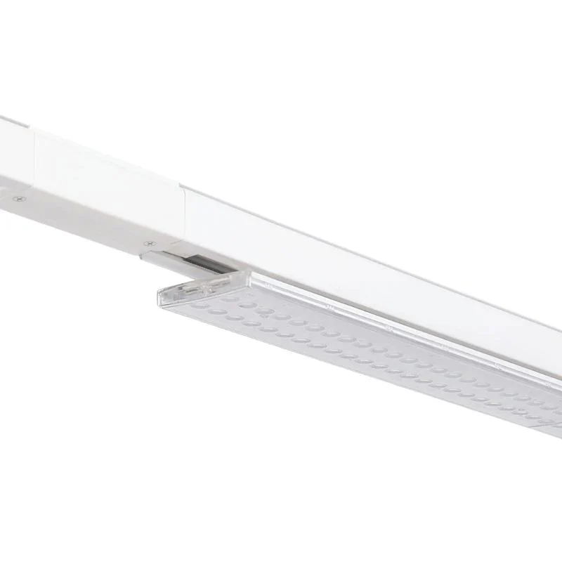 Spot Linéaire LED sur Rail Monophasé 60cm Blanc - Puissance Ajustable