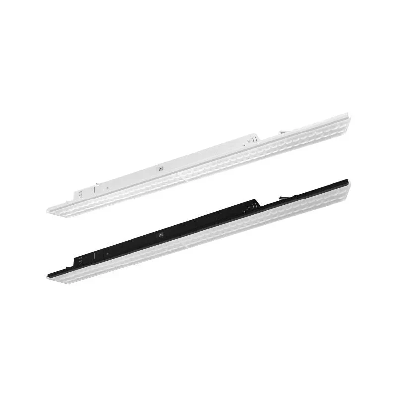 Spot Linéaire LED sur Rail Monophasé 60cm Blanc - Puissance Ajustable