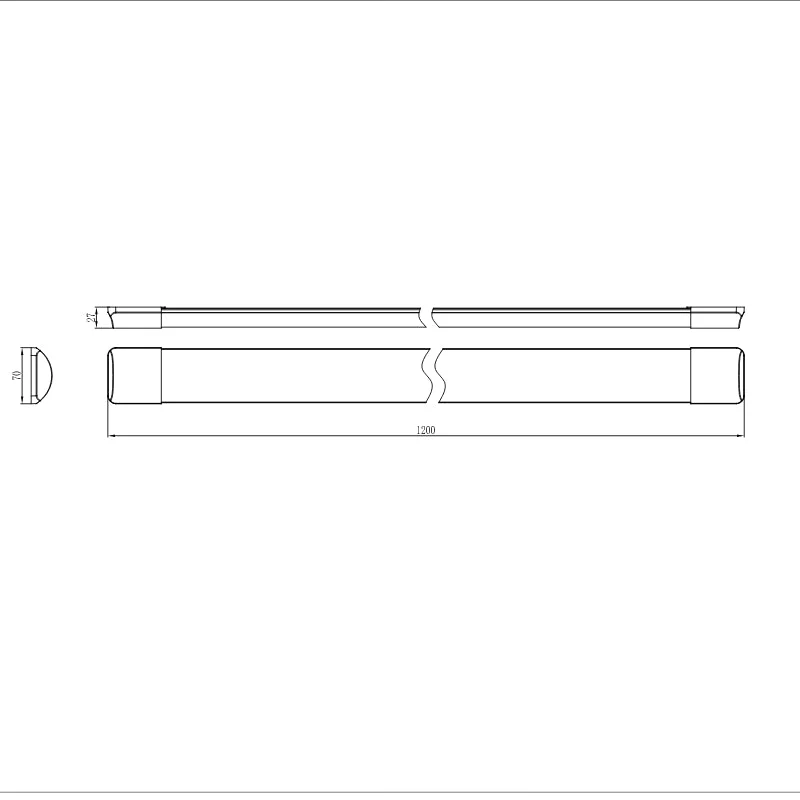 Réglette LED 120cm 30W IP40 - Pack de 10