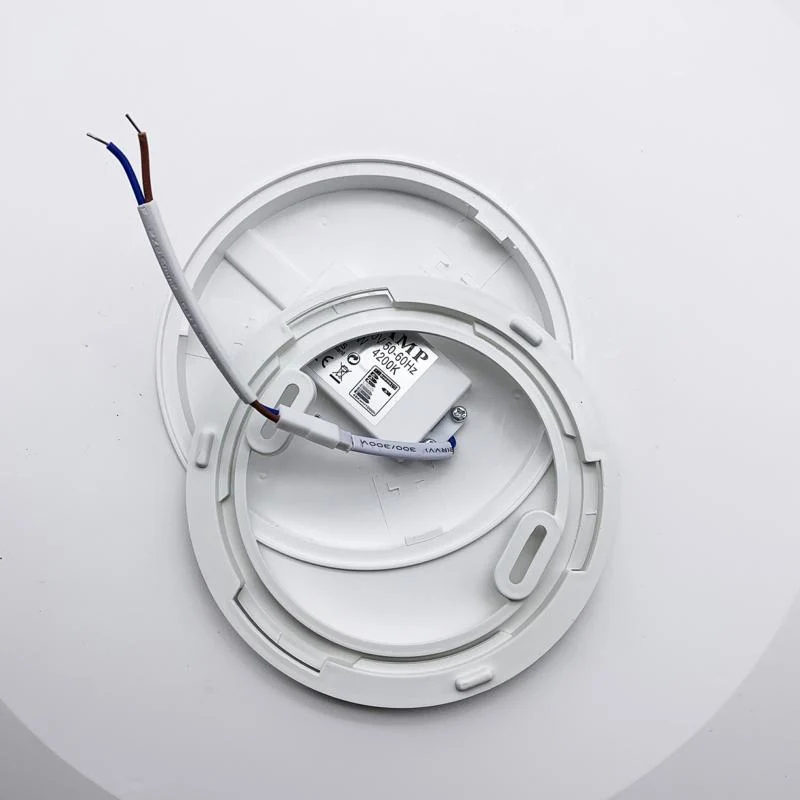 Plafonnier LED Rond 40W 220V Contour Argenté