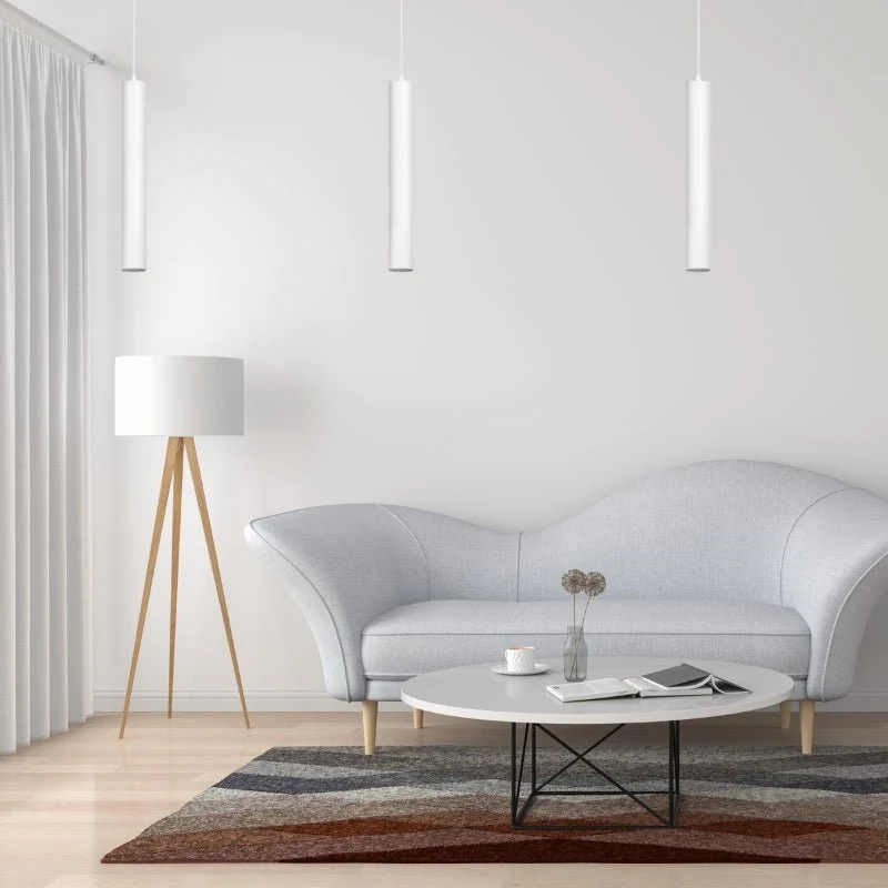 Suspension Luminaire GU10 IP20 50cm Blanche