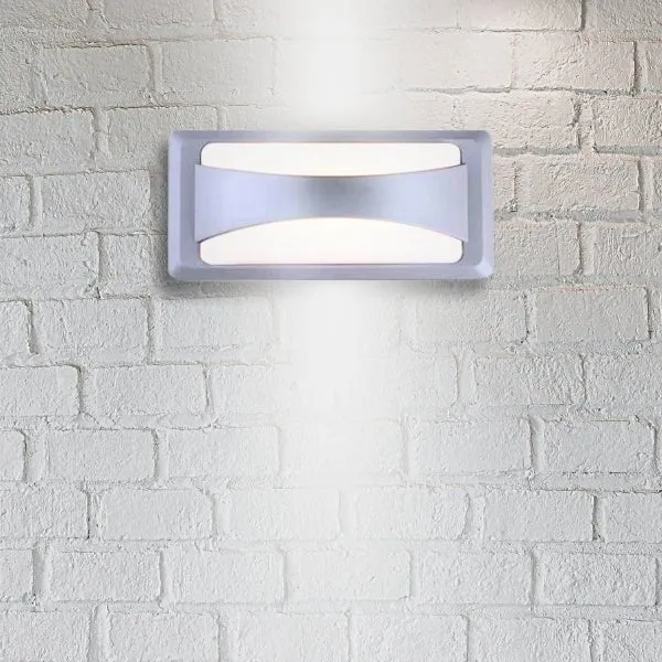 Applique Murale LED Rectangulaire 12W IP65 Gris