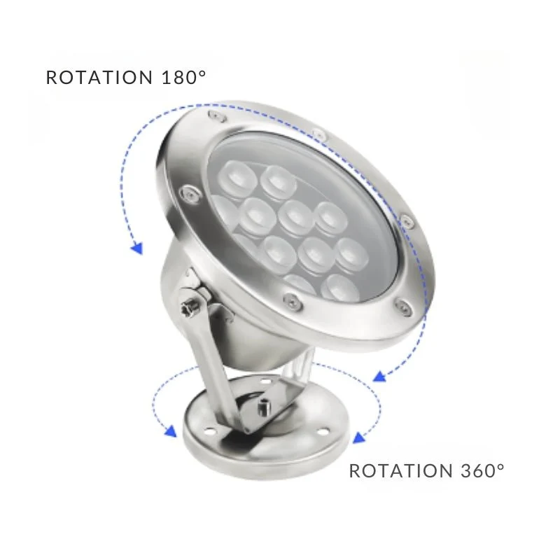Spot Extérieur Orientable 12W IP68 DC24V