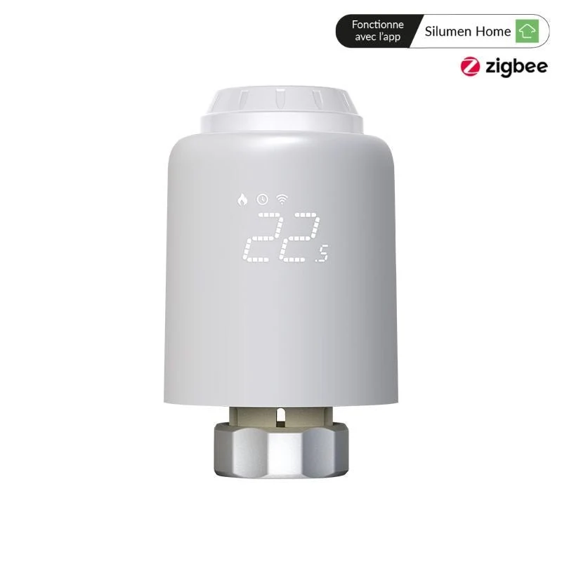 Kit de 2 Têtes Thermostatiques Connectées Universelle + Passerelle ZigBee