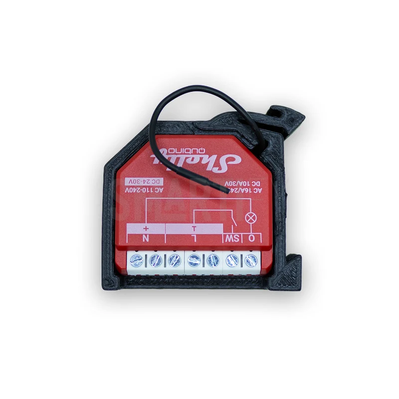 Suporte de calha DIN para Shelly Plus e Z-Wave