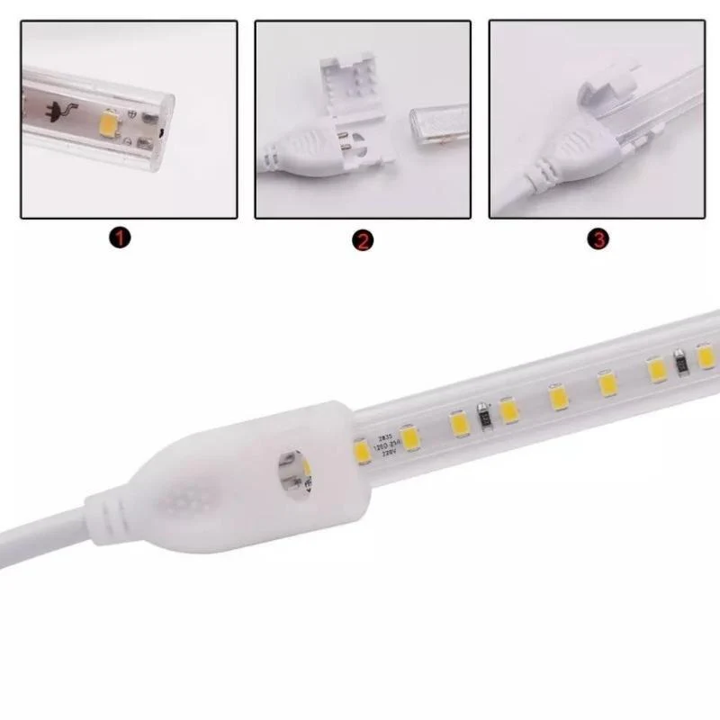 Connecteur électrique Ruban LED Fin 220V 2835 Double Rangée - AC/DC
