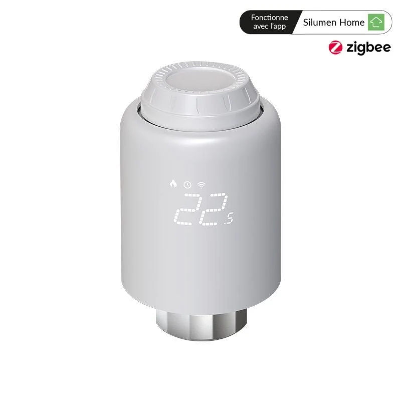 Kit de 2 Têtes Thermostatiques Connectées Universelle + Passerelle ZigBee