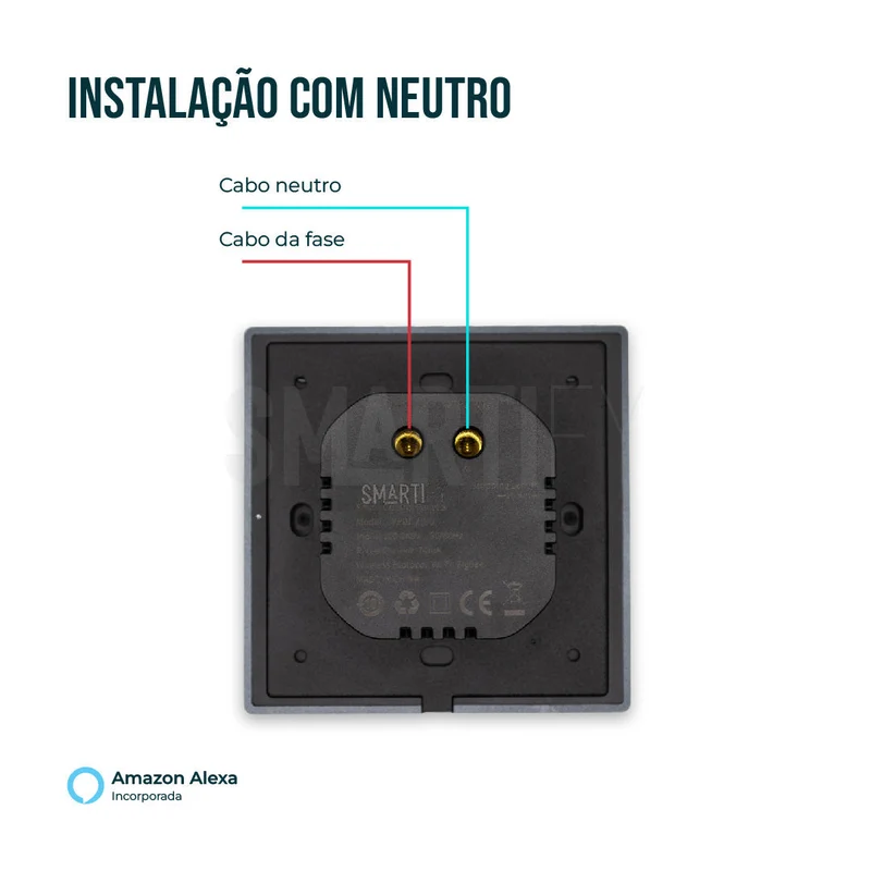 Smartify Painel Controlo 4" WiFi Zigbee Alexa