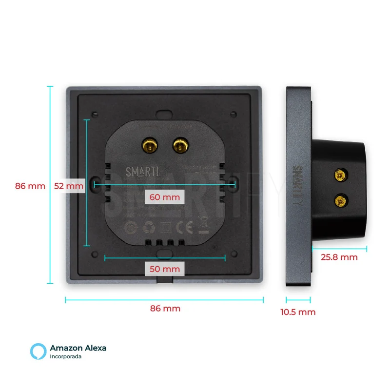 Smartify Painel Controlo 4" WiFi Zigbee Alexa