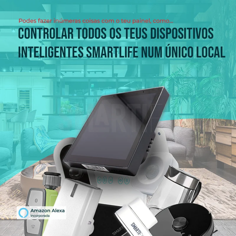 Smartify Painel Controlo 4" WiFi Zigbee Alexa