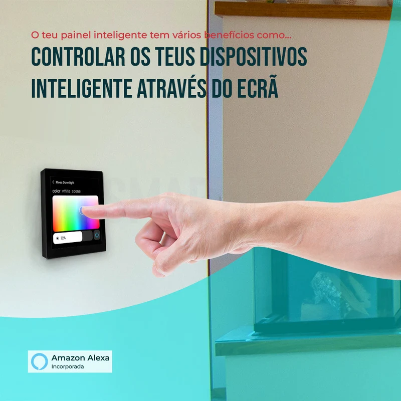 Smartify Painel Controlo 4" WiFi Zigbee Alexa