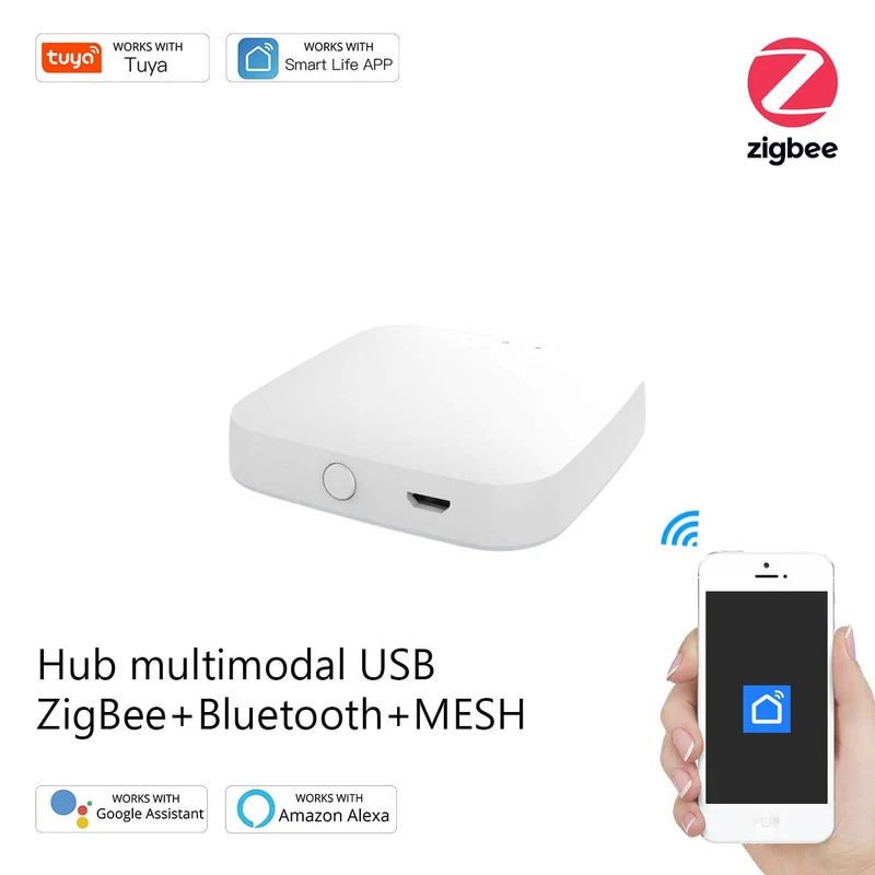 Moes Gateway Hub Multimodal USB Zigbee WiFi Bluetooth Mesh