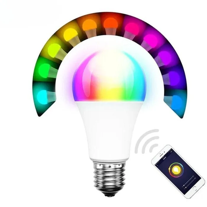 Pack de 10 - Ampoule LED Connectée Wifi E27 8.5W RGBW A60