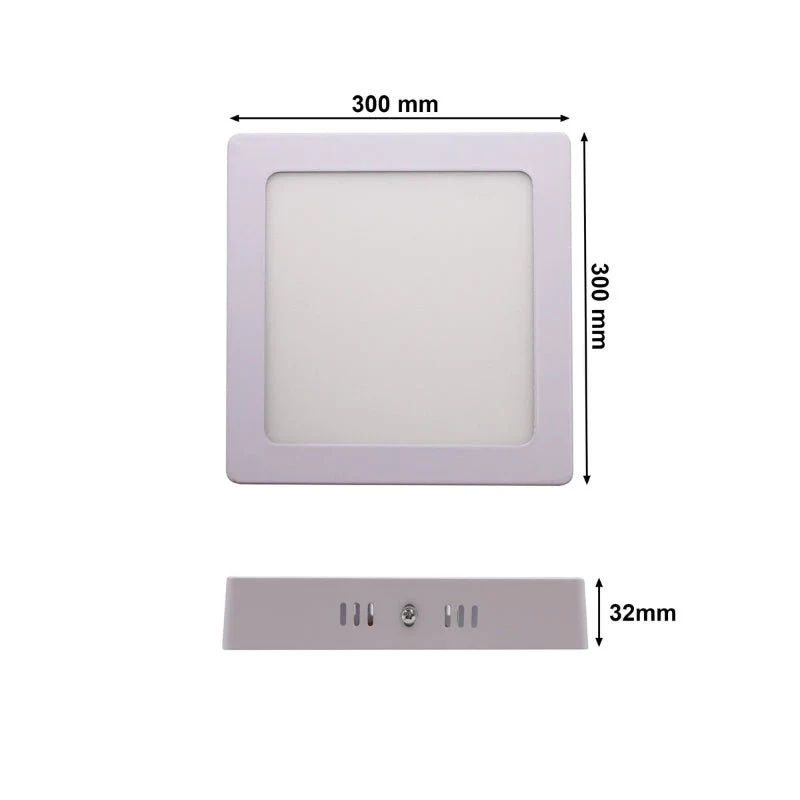 Plafonnier LED Carré 24W BLANC CCT - 3000K/4000K/6500K