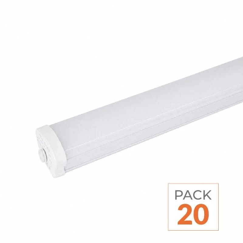Pack de 20 - Réglette LED étanche 150cm 50W IP65