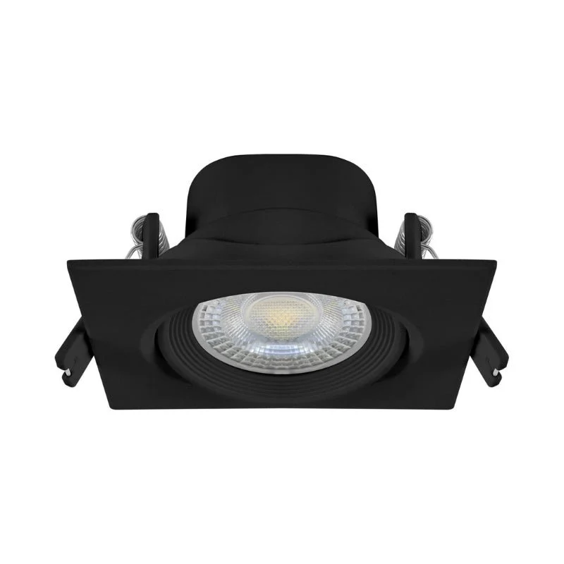 Spot LED Encastrable Orientable 5W Carré Noir SMD