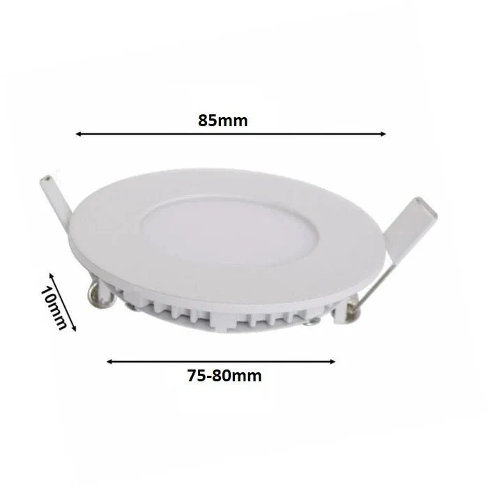 Spot LED Encastrable Rond BLANC 3W CCT - 3000K/4000K/6500K