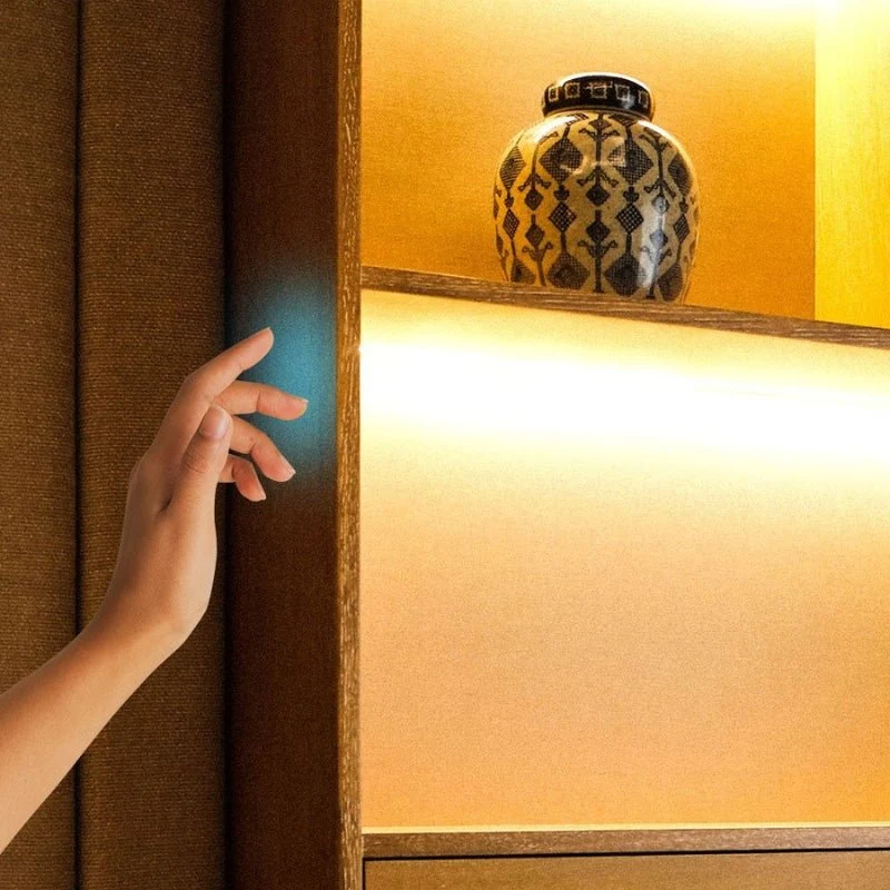 Interrupteur Invisible à Effleurement Dimmable DC12-24V Noir