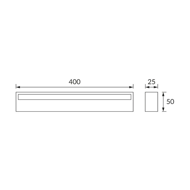 Applique Murale LED SMD 9W IP44 Noir