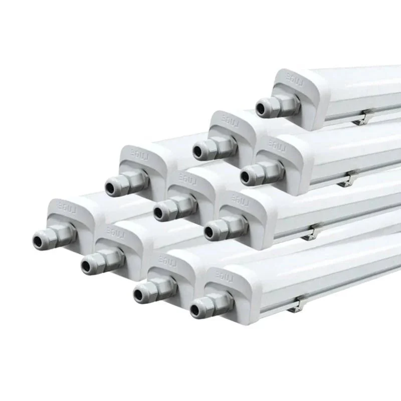 Pack de 10 - Réglette LED étanche 60cm 15W IP66 120lm/w
