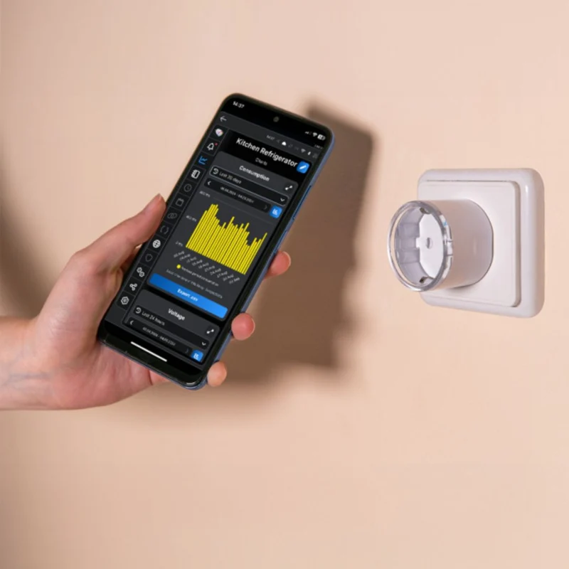 Shelly Tomada inteligente compatível com Matter Branco - Shelly Plug S Gen 3