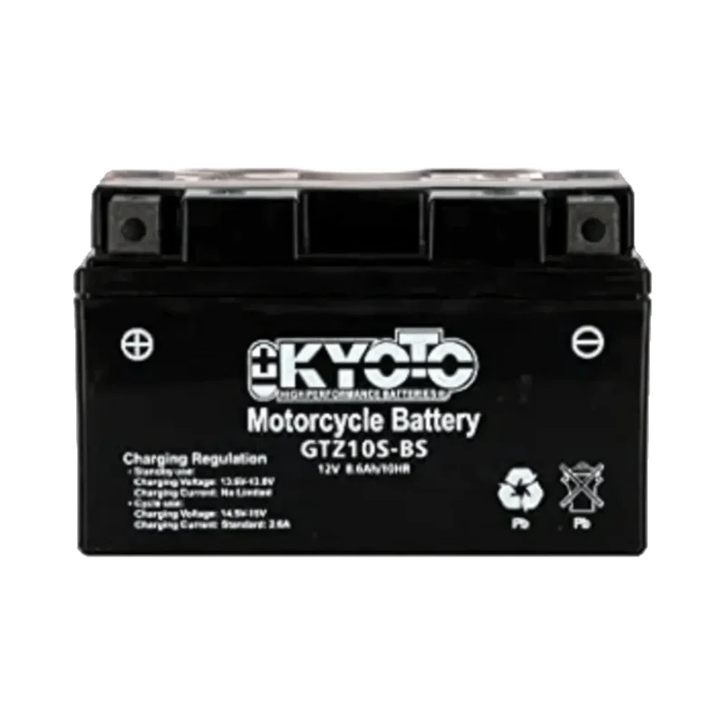 Batterie GTZ10S-BS KYOTO 12V 8.6Ah AGM prête à l’emploi