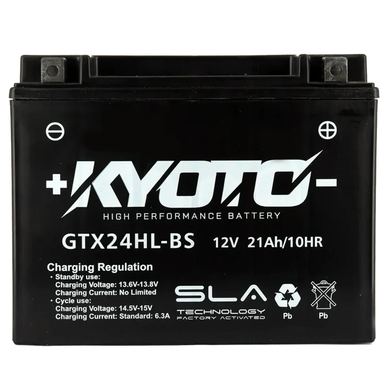 Batterie GTX24HL-BS KYOTO 12V 21Ah AGM prête à l’emploi