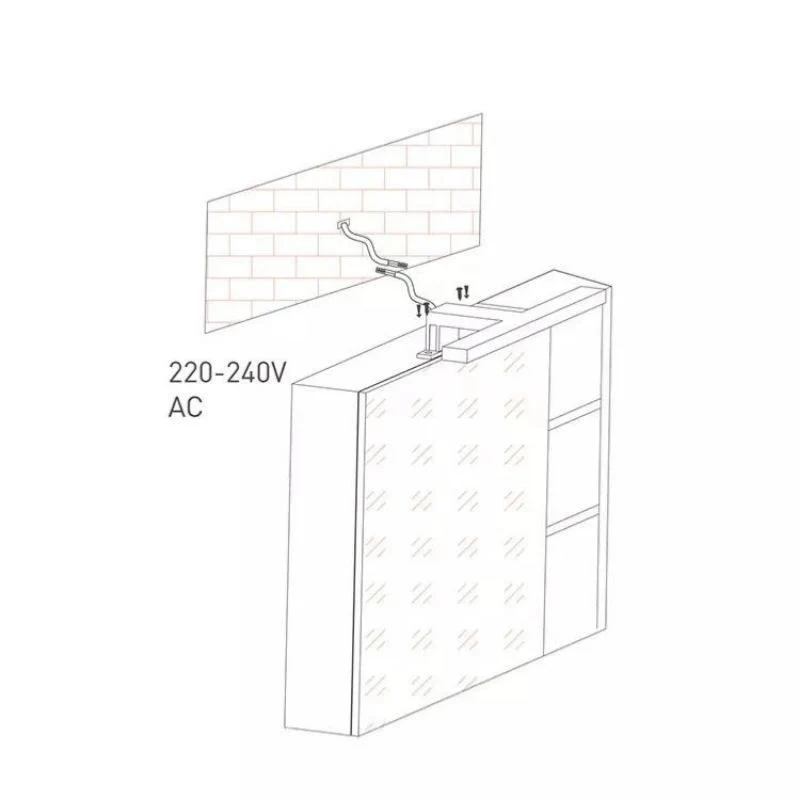Applique Murale Salle de Bain Blanche 9W IP44
