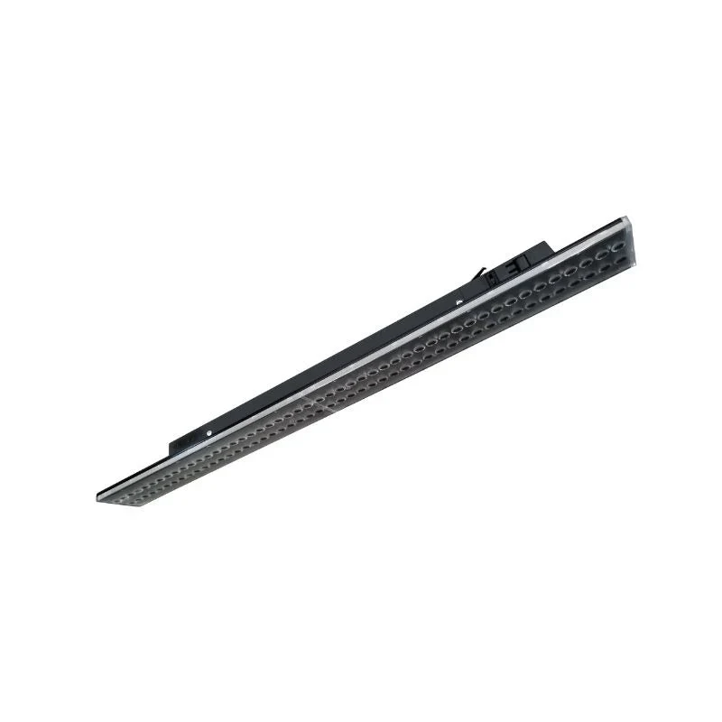 Spot Linéaire LED sur Rail Triphasé 60cm Noir - Puissance Ajustable