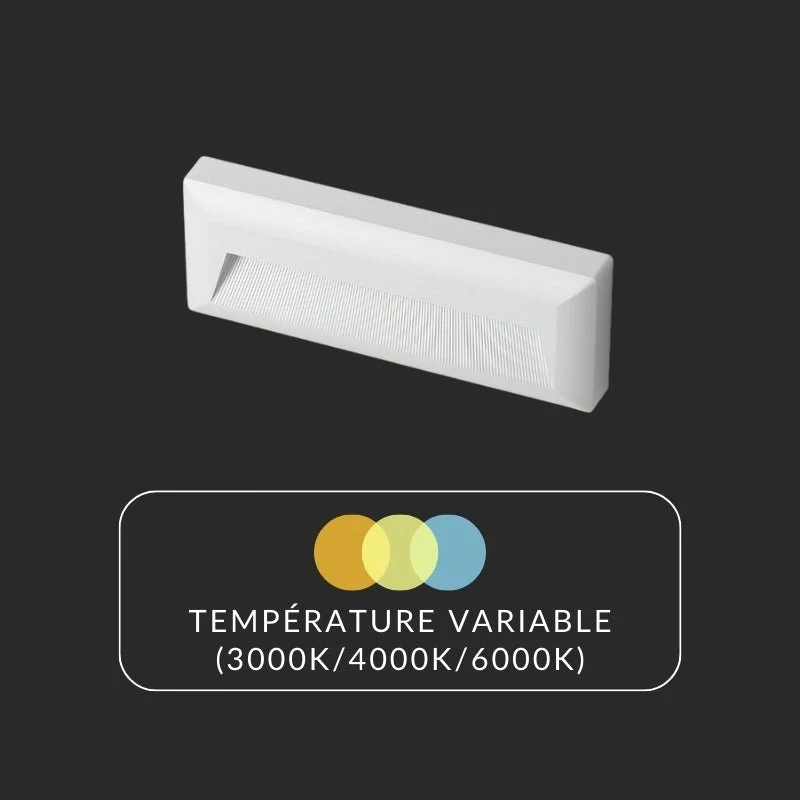 Balise LED Saillie CCT Étanche 5W BLANCHE - 3000K/4000K/6500K