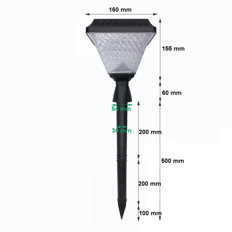 Spot à Piquer Solaire Crépusculaire IP65 2W