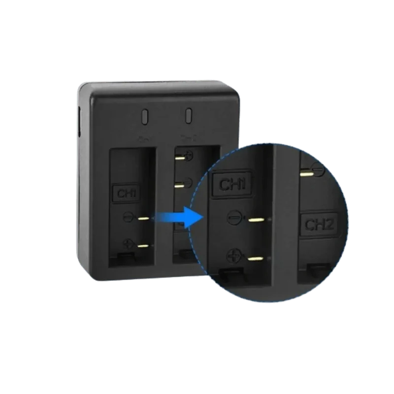 Chargeur avec x1 Batterie 900mAh pour caméra SJCAM SJ 4000
