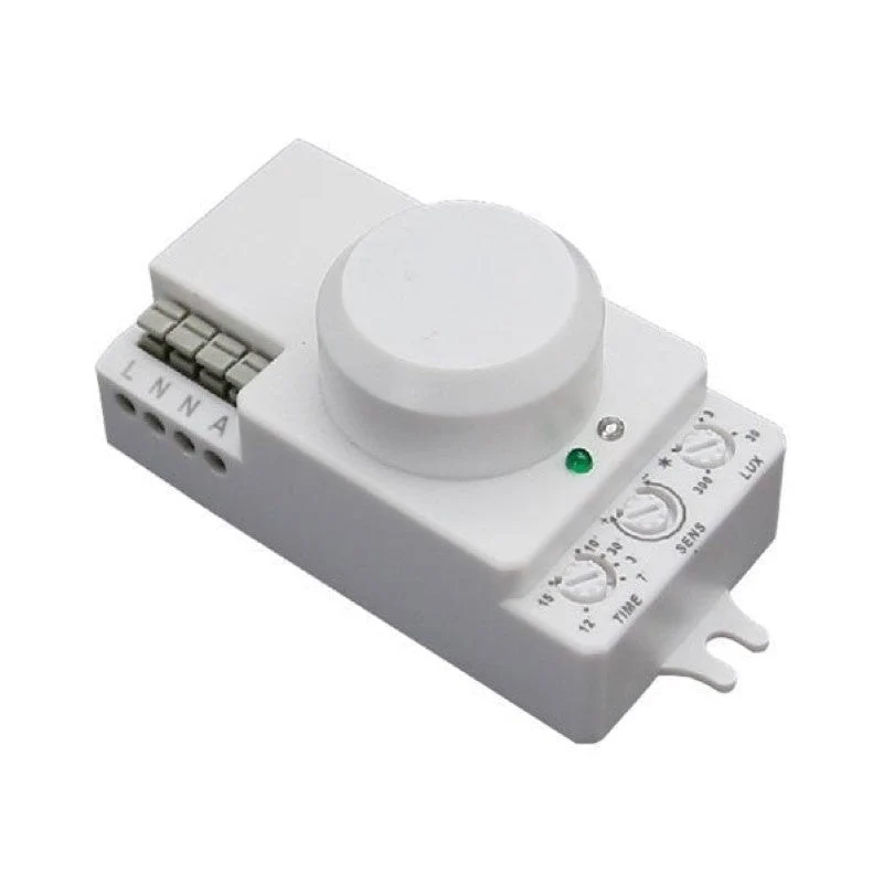 Détecteur de Mouvement Micro Ondes Blanc IP20