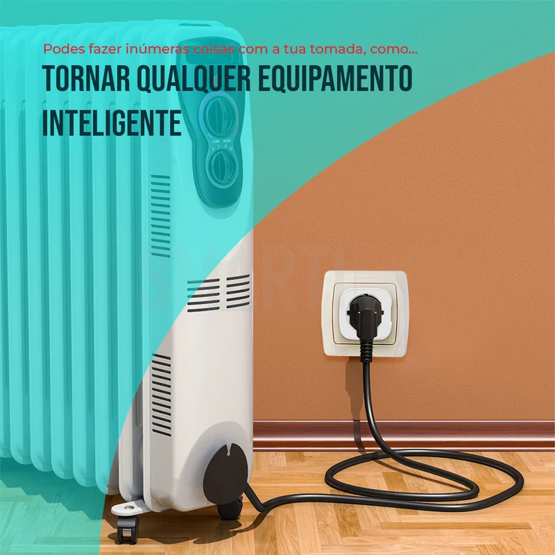 Tomada Inteligente Portátil 16A 3500W WiFi Smartify