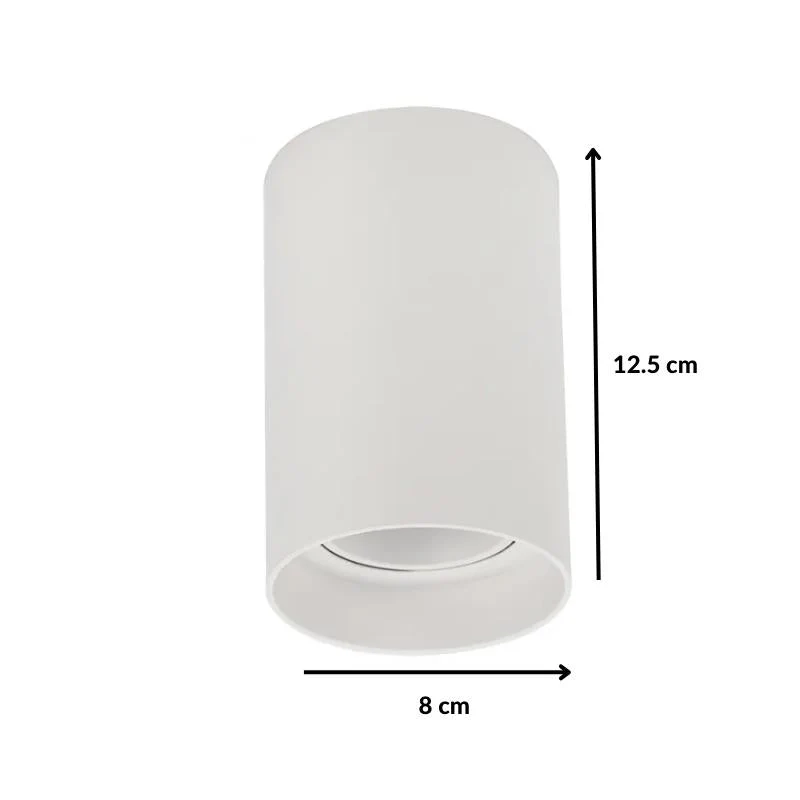 Spot en Saillie LED Blanc pour Ampoule GU10